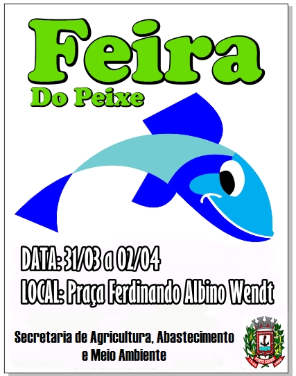 Feira do Peixe será entre os dias 31 de março e 02 de abril